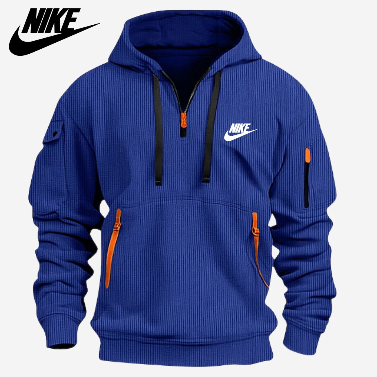 Zip Hoodie mit mehreren Taschen - RÄUMUNGSVERKAUF -