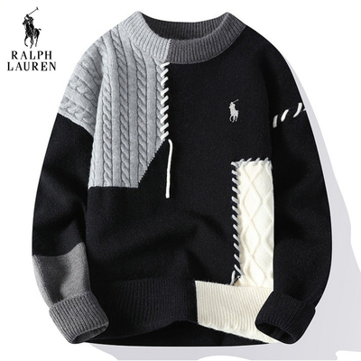 Lässiger Patchwork-Pullover – Abverkaufspreis