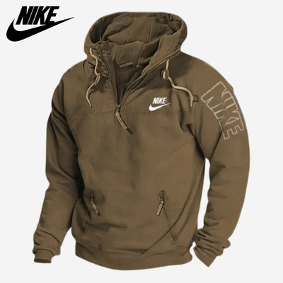 Lässiger Half-Zip-Hoodie - RÄUMUNGSVERKAUF -