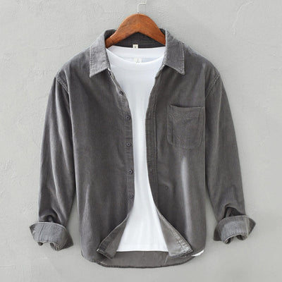 Cordhemd Herren langarm – Lässig & Modern im Retro-Stil