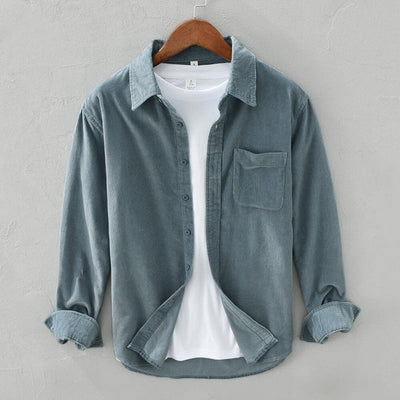 Cordhemd Herren langarm – Lässig & Modern im Retro-Stil