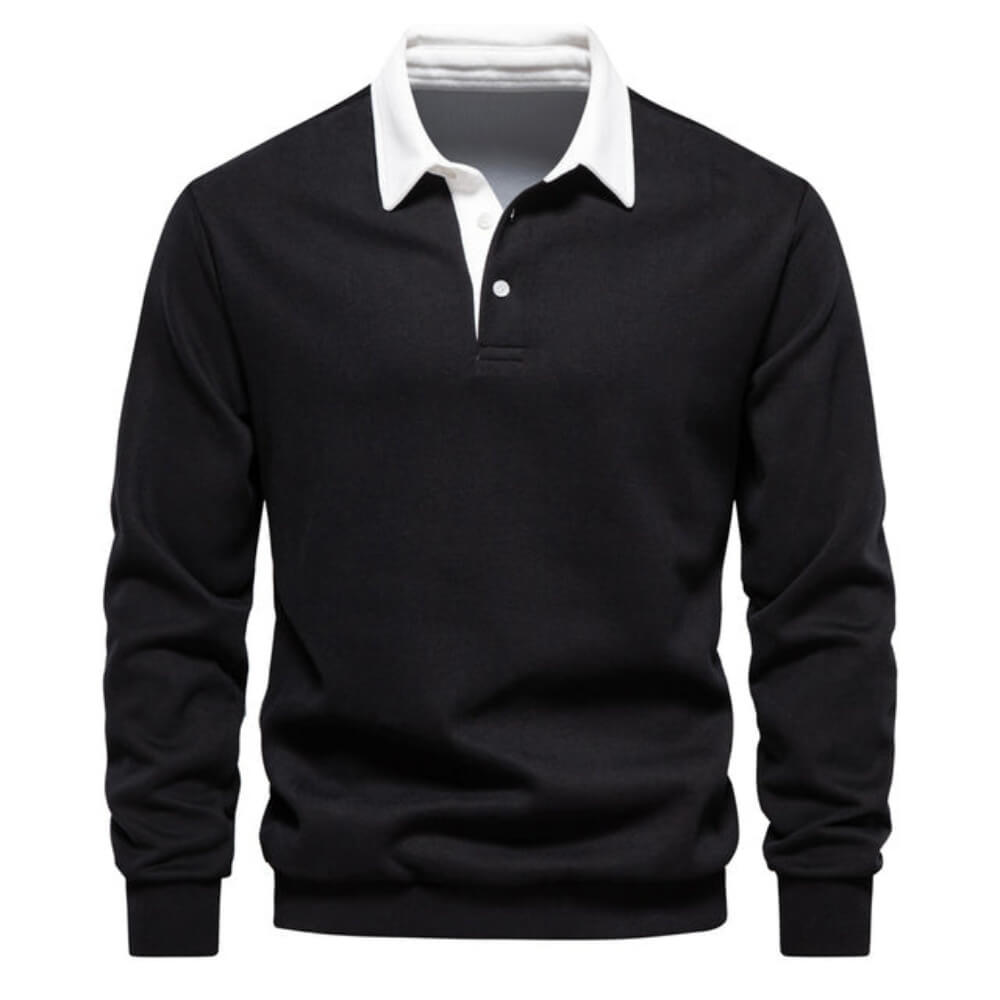 Poloshirt Herren langarm – Stilvolles, Elegantes Langarmshirt mit Kragen für Alltag & Büro