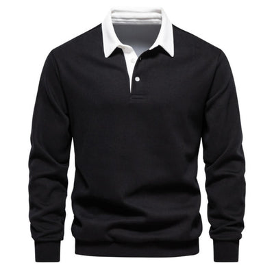 Poloshirt Herren langarm – Stilvolles, Elegantes Langarmshirt mit Kragen für Alltag & Büro