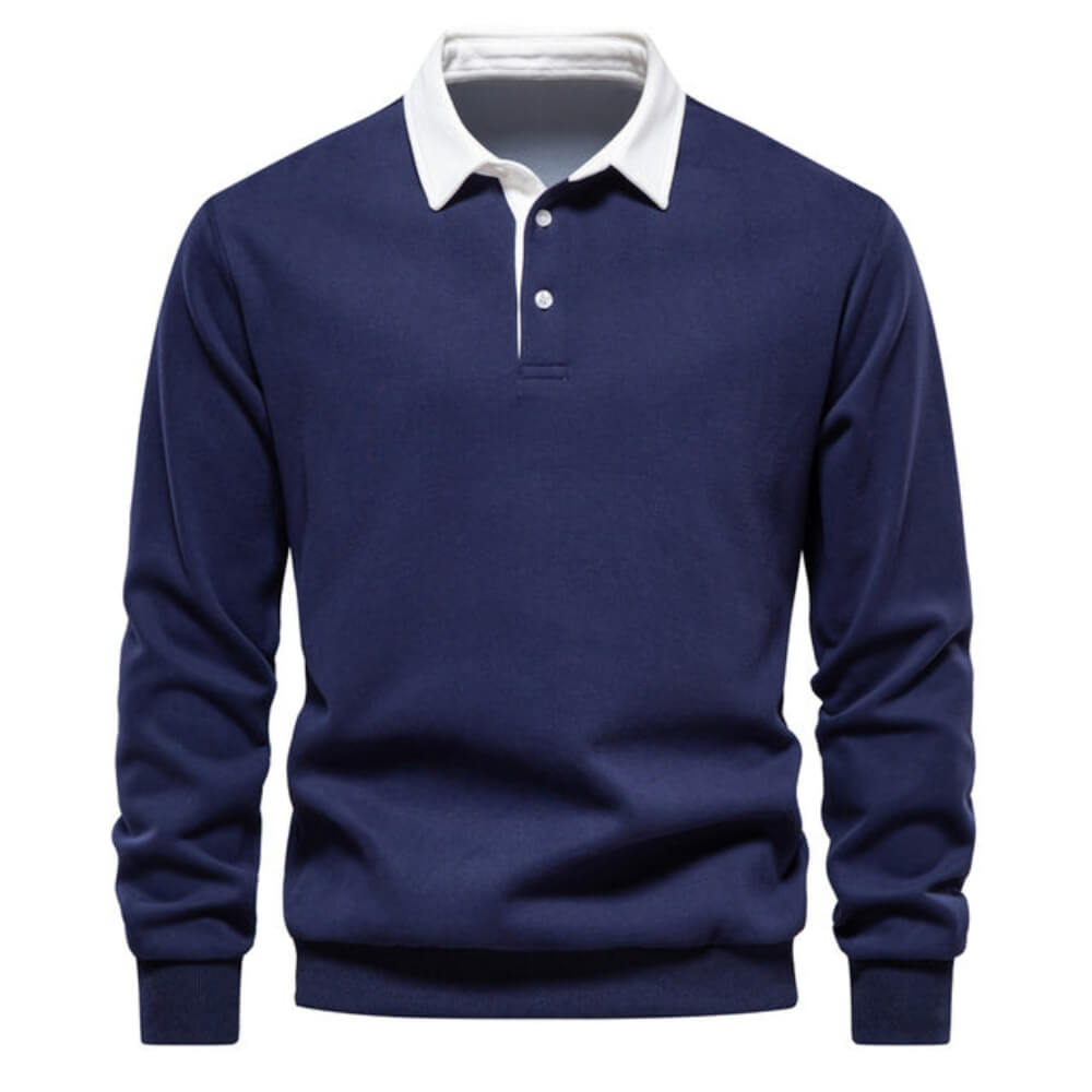 Poloshirt Herren langarm – Stilvolles, Elegantes Langarmshirt mit Kragen für Alltag & Büro