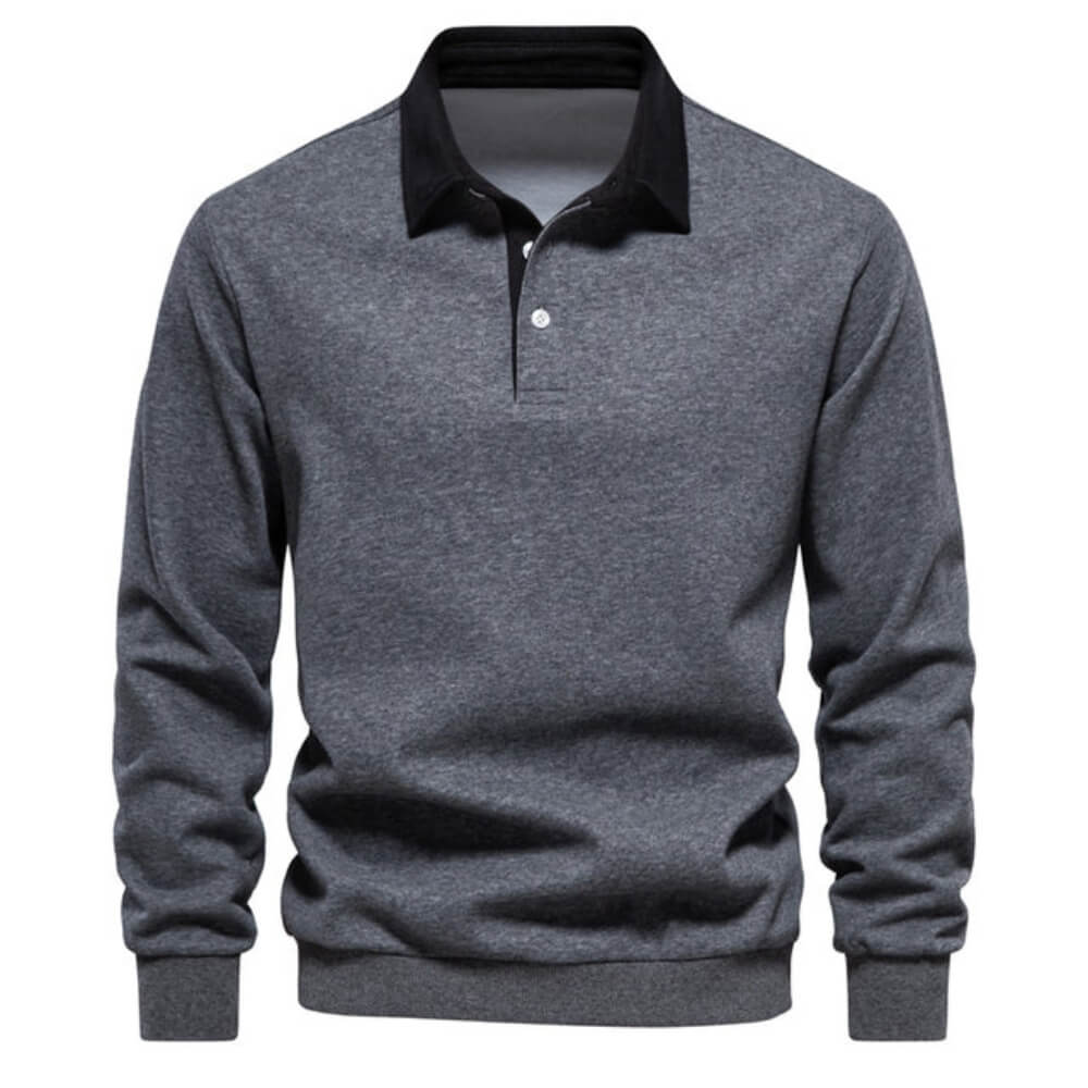 Poloshirt Herren langarm – Stilvolles, Elegantes Langarmshirt mit Kragen für Alltag & Büro