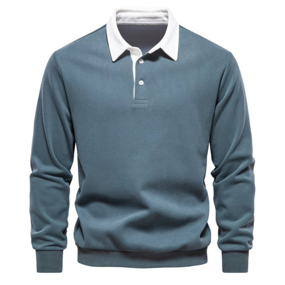 Poloshirt Herren langarm – Stilvolles, Elegantes Langarmshirt mit Kragen für Alltag & Büro