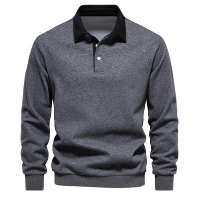 Poloshirt Herren langarm – Stilvolles, Elegantes Langarmshirt mit Kragen für Alltag & Büro