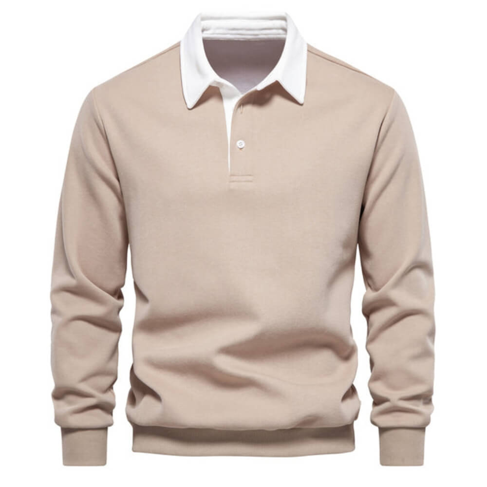 Poloshirt Herren langarm – Stilvolles, Elegantes Langarmshirt mit Kragen für Alltag & Büro
