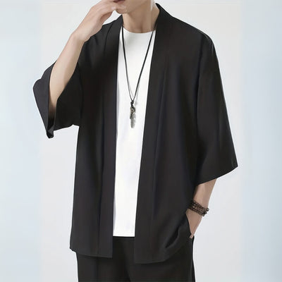 Kimono Herren leicht & Lässig – Japanischer Sommermantel im Streetwear-Stil