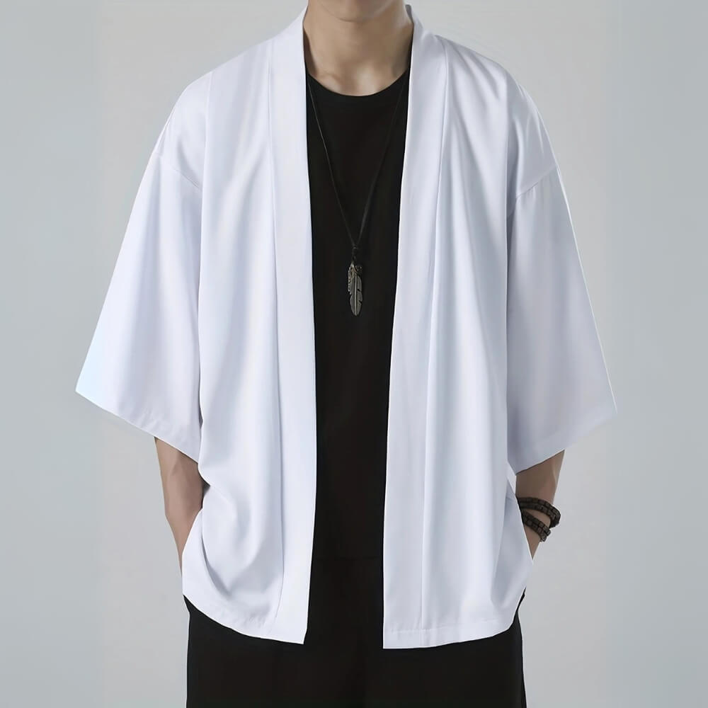Kimono Herren leicht & Lässig – Japanischer Sommermantel im Streetwear-Stil