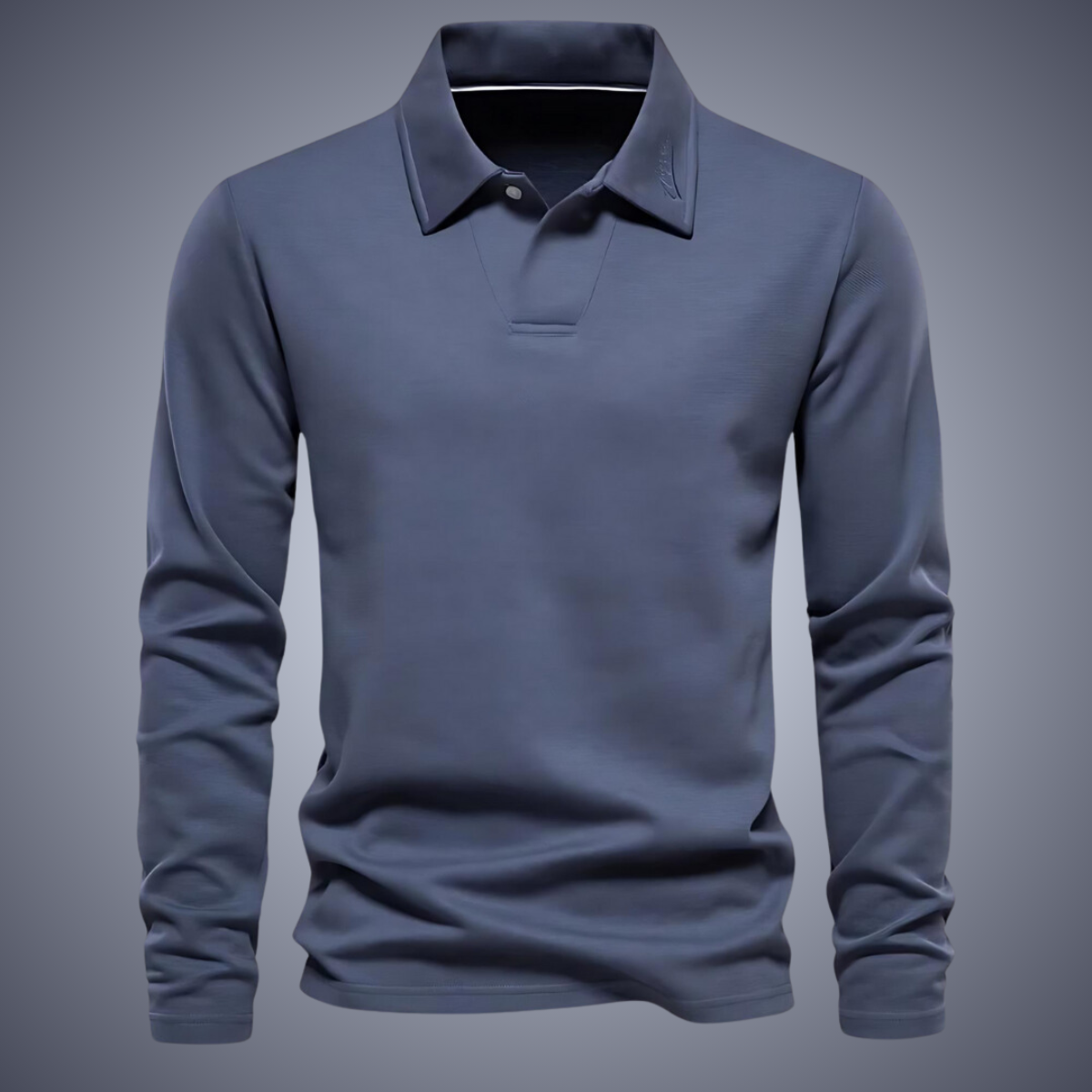 Eleganter Polo Pullover Herren langarm für Büro & Freizeit