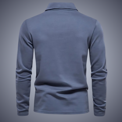 Eleganter Polo Pullover Herren langarm für Büro & Freizeit
