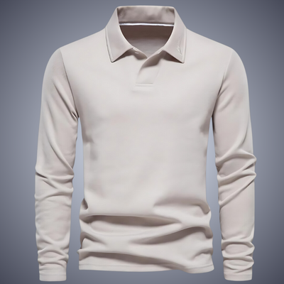 Eleganter Polo Pullover Herren langarm für Büro & Freizeit