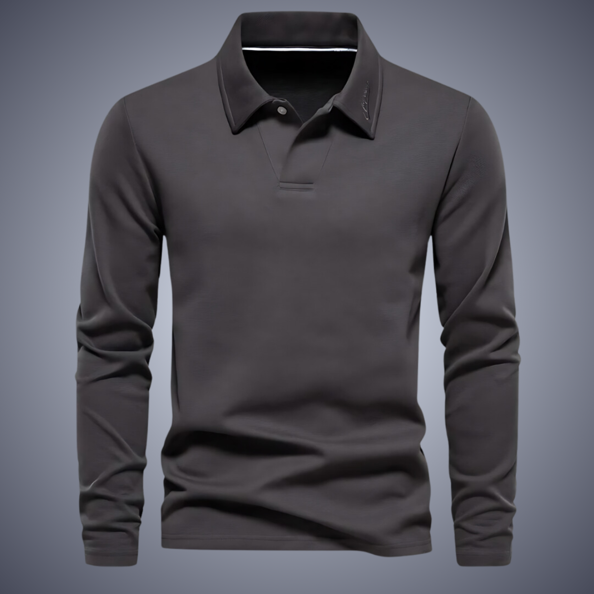 Eleganter Polo Pullover Herren langarm für Büro & Freizeit
