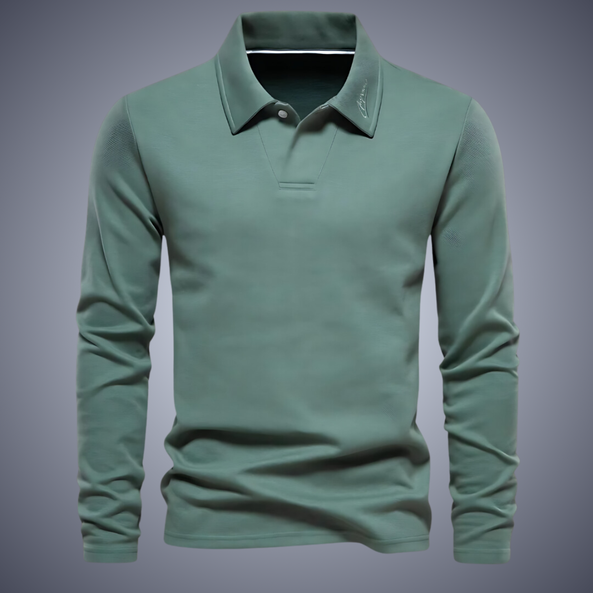 Eleganter Polo Pullover Herren langarm für Büro & Freizeit