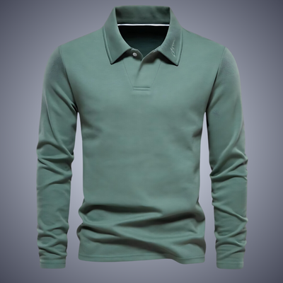 Eleganter Polo Pullover Herren langarm für Büro & Freizeit