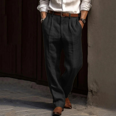 Faltenhose Elegant Sommerlich – Locker Geschnittene Hose für Herren