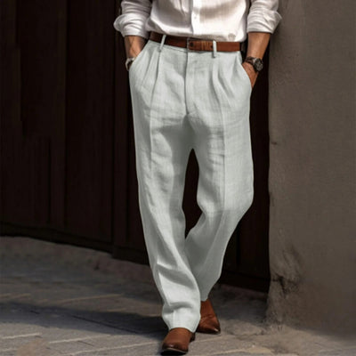 Faltenhose Elegant Sommerlich – Locker Geschnittene Hose für Herren