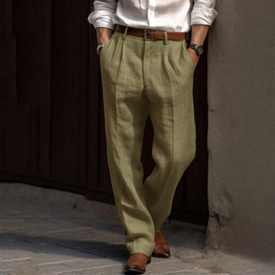 Faltenhose Elegant Sommerlich – Locker Geschnittene Hose für Herren