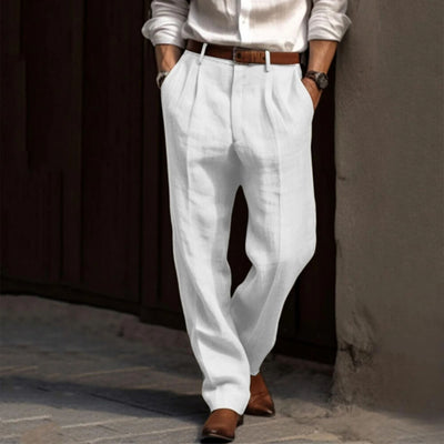 Faltenhose Elegant Sommerlich – Locker Geschnittene Hose für Herren