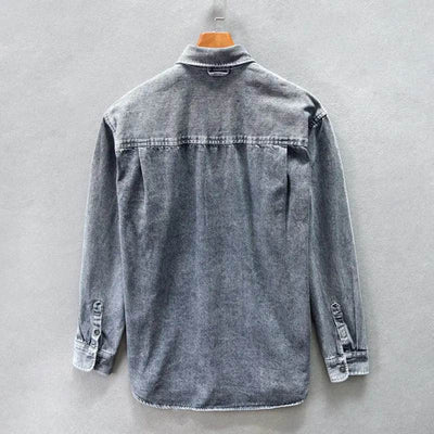 Stone-Washed Jacke Herren, lässig, vielseitig, Denim-Look, perfekt für Freizeit & Alltag
